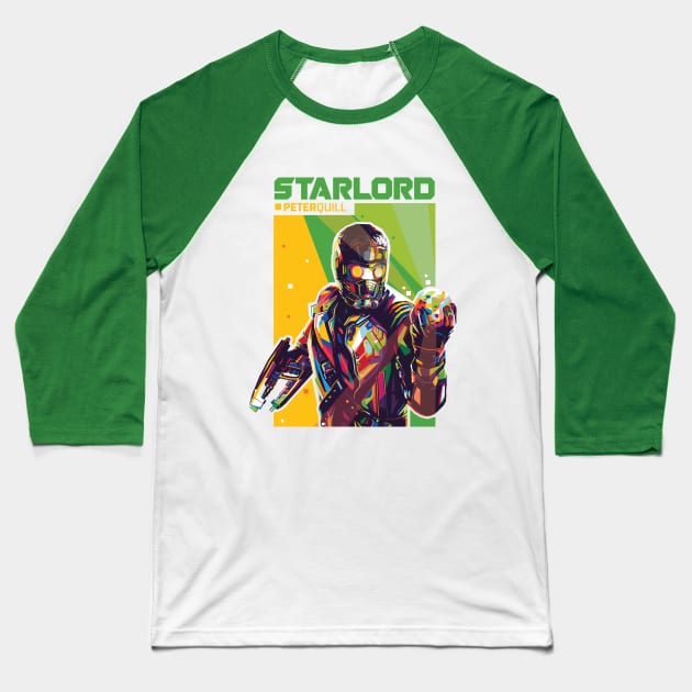 STARLORD WPAP Fanart Baseball T-Shirt by Alanside